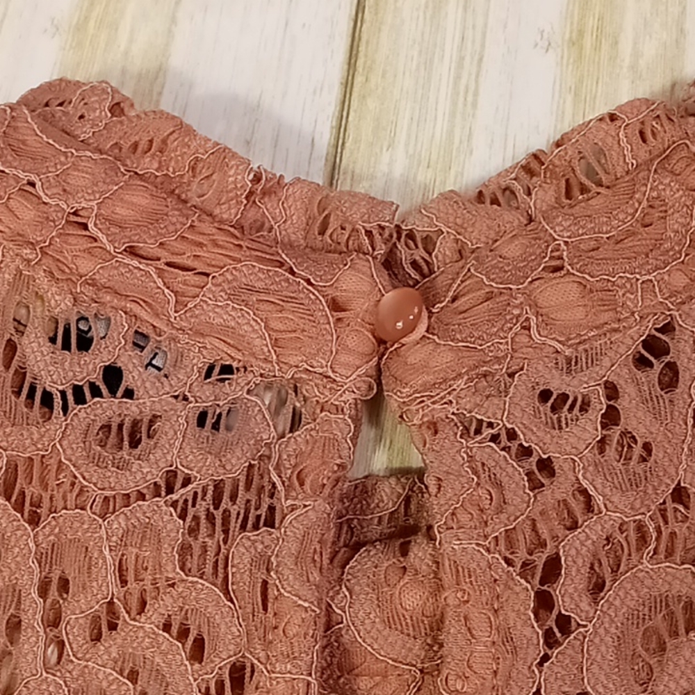 HeartSoul Lace Mini Dress Pink Size Medium - Picture 11 of 16